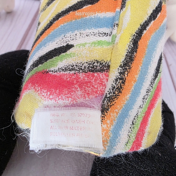 Ertl Jibber Jabber Plush Doll Toy Red Mohawk Rainbow Graffiti 15 Inch 1994